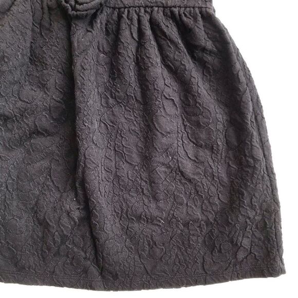 Zara black textured dress EUC 4-5T - Picture 3 of 5